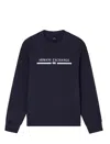 Armani Exchange Crew Neck Sweatshirt In Blue