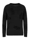 Armani Exchange Logo-embellished Sweater In Black