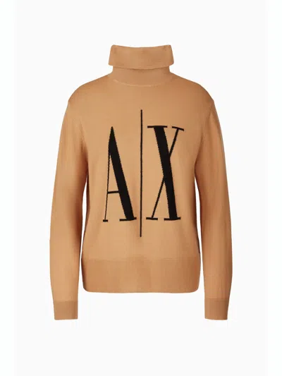 Armani Exchange Sweaters Beige In Beige Chiari E Naturali
