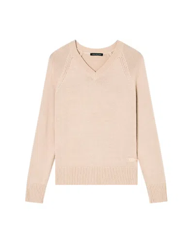 Armani Exchange Sweaters In Beige Chiari E Naturali