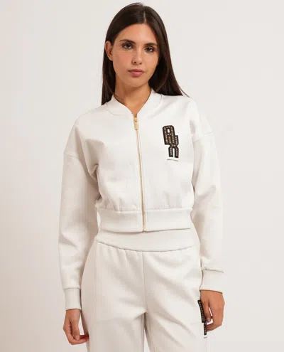 Armani Exchange Sweaters In Bianco Neutri