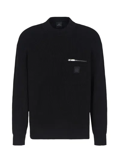 Armani Exchange Sweaters In Black