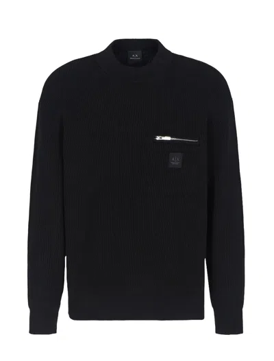 Armani Exchange Official Store Sweaters In Black