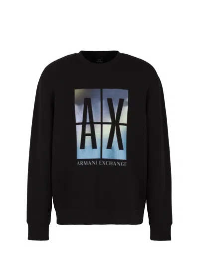 Armani Exchange Sweaters Black In Nero Neri E Grigi