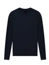 Armani Exchange Diamond-patterned Sweater In Blue