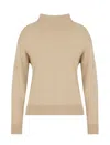 Armani Exchange Turtleneck Sweater With Soft Collar In Gold