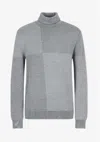 Armani Exchange Sweaters Grey In Grigio Neri E Grigi