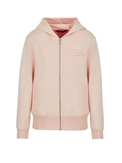 Armani Exchange Sweaters Pink In Rosa Chiari E Naturali