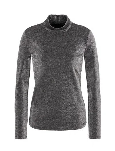Armani Exchange Sweaters In Silver Black