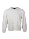 Armani Exchange Sweaters In White