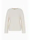 Armani Exchange Sweaters White In Bianco Chiari E Naturali