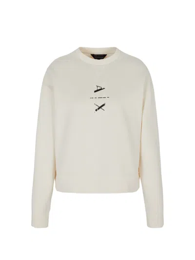 Armani Exchange Sweaters White In Bianco Neutri