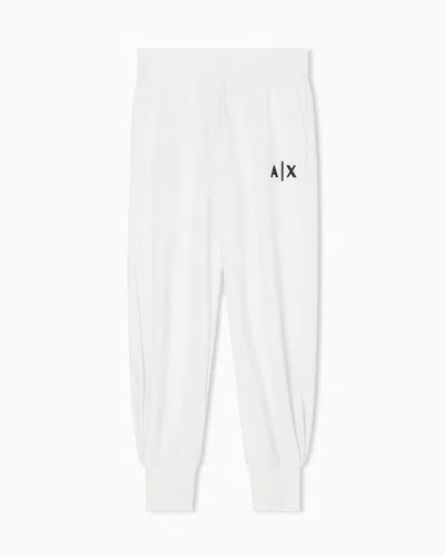 Armani Exchange Sweatpants In White