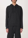 Armani Exchange French Terry Sweatshirt In Black