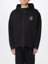 Armani Exchange Zip-up Hoodie In Black