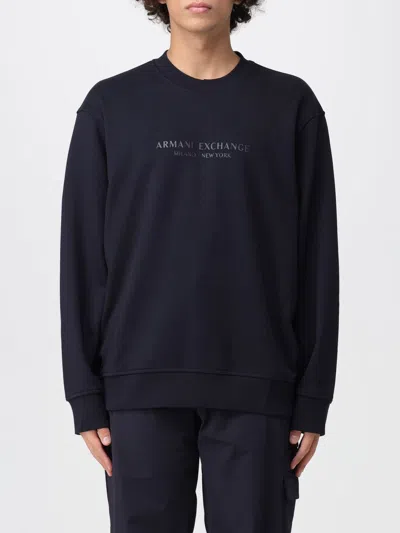 Armani Exchange Sweatshirt  Men Color Blue In Black
