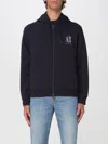Armani Exchange Zip-up Hoodie In Blue