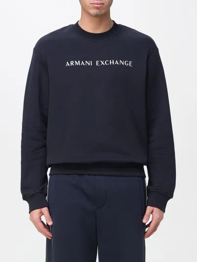 Armani Exchange Sweatshirt  Men Color Navy In Blue