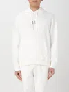 Armani Exchange Sweat Ample Brodé À Capuche In White