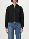 Armani Exchange Zip-up Hooded Jacket In Black