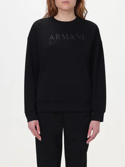 Armani Exchange Sweatshirt  Woman Color Black In 黑色