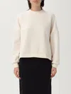 Armani Exchange Sweatshirt  Woman Color Yellow Cream In Neutral