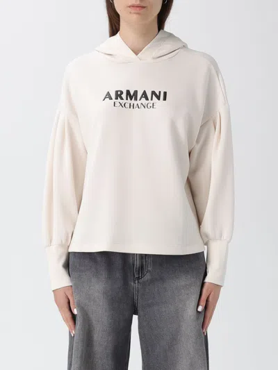 Armani Exchange Sweatshirt  Woman Color Yellow Cream In Neutral
