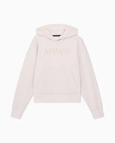Armani Exchange Sweat-shirt En Jersey Scuba De Viscose Stretch In Pink