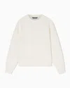 Armani Exchange Sweatshirt In Technical Fabric In White