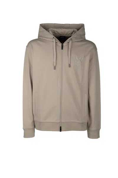 Armani Exchange Sweatshirts In Brown