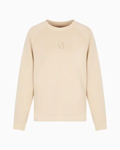 Armani Exchange Sweatshirts Without Hood In Neutral