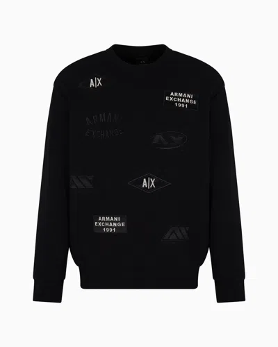 Armani Exchange Sweatshirts Without Hood In Black
