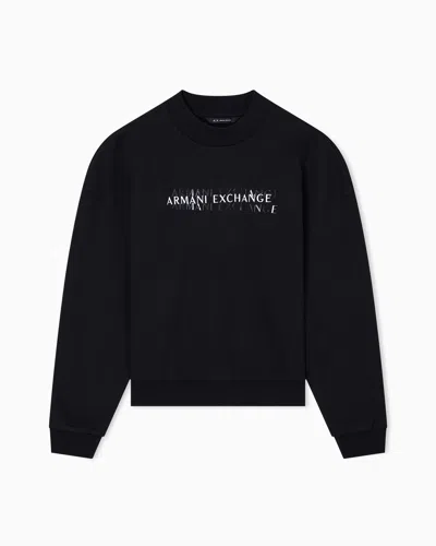 Armani Exchange Sweatshirts Without Hood In Blue