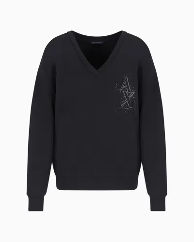 Armani Exchange Sweatshirts Without Hood In Black