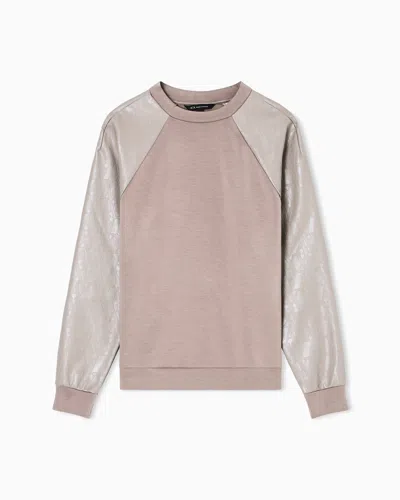 Armani Exchange Sweatshirts Without Hood In Brown