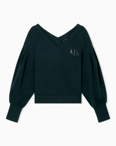 Armani Exchange Sweatshirts Without Hood In Green