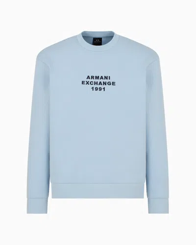 Armani Exchange Sweatshirts Without Hood In Light_blue