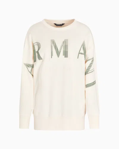 Armani Exchange Sweatshirts Without Hood In White