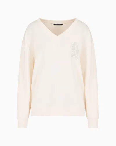 Armani Exchange Sweatshirts Without Hood In White