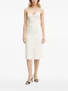Armani Exchange Sweetheart-neckline Corset Top In White