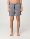 Armani Exchange Elastic Waist Swim Trunks In Blue