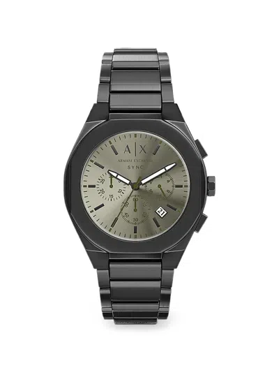 Armani Exchange Sync 42mm Watch In Black