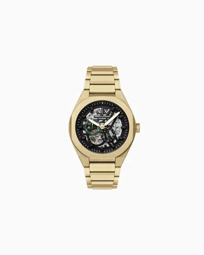 Armani Exchange Sync Automatic Gold-tone Stainless Steel Watch