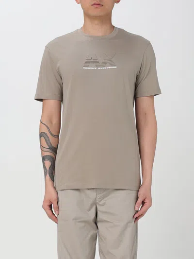 Armani Exchange T-shirt  Men Color Beige In Beige