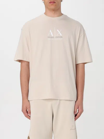 Armani Exchange T-shirt  Men Color Beige