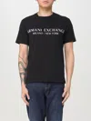Armani Exchange Regular Fit T-shirt With Logo In Black