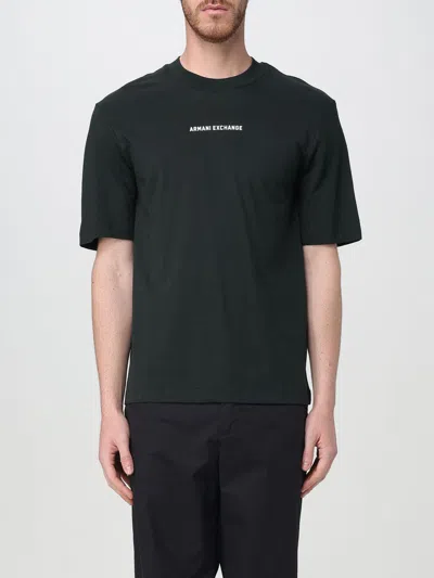 Armani Exchange Logo-print T-shirt In Green