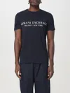 Armani Exchange Regular Fit T-shirt With Logo In Blue