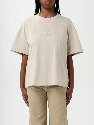 Armani Exchange T-shirt  Woman Color Beige