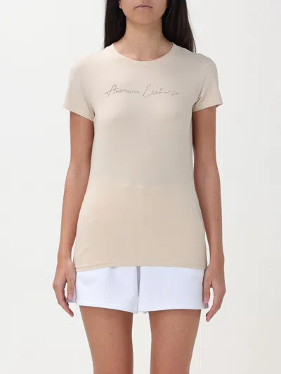 Armani Exchange T-shirt  Woman Colour Beige